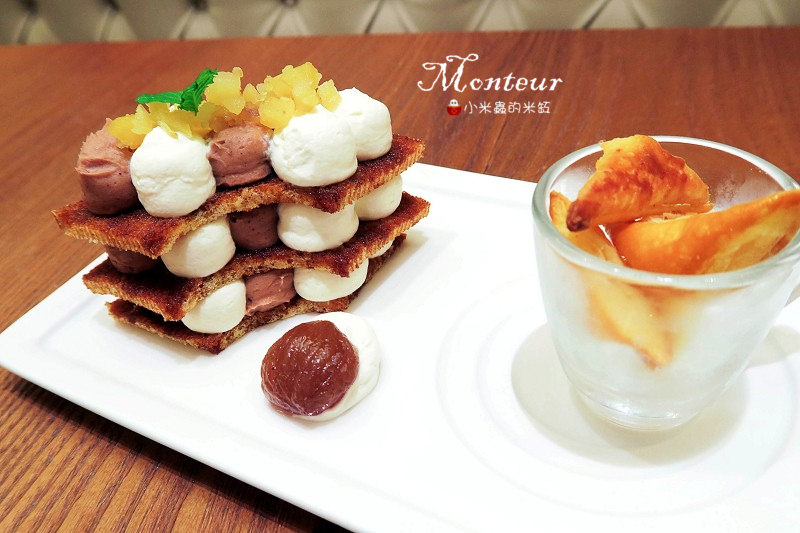 中山站下午茶|Monteur 夢甜屋~秋天吃栗子的季節,享受溫暖清雅的日式小確幸♥ - 第1張圖